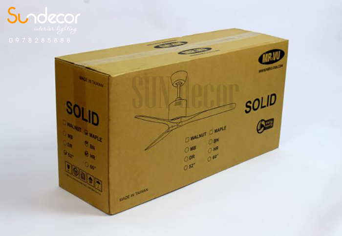 Quạt Trần Đèn Mr Vũ Cao Cấp SOLID 52 MP-1