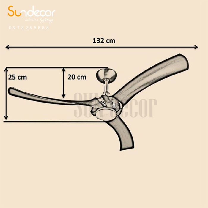 Quạt Trần Đèn Mr Vũ Cao Cấp AKOVA DK