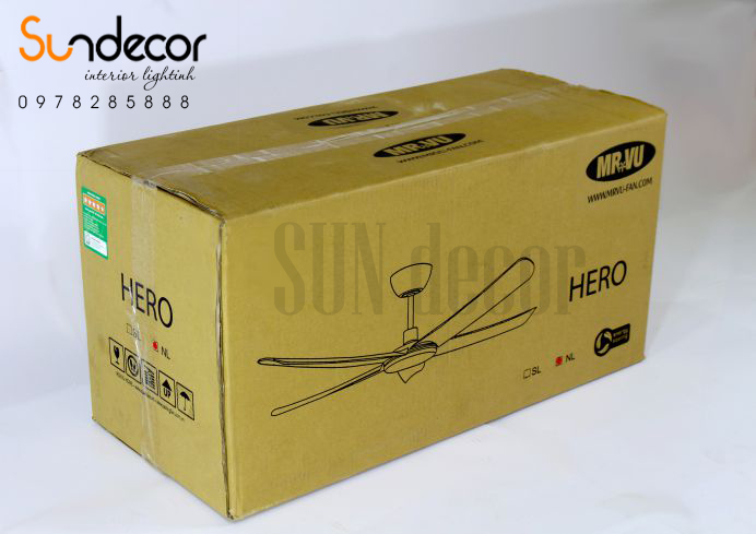 Quạt Trần Đèn Mr Vũ Cao Cấp HERO