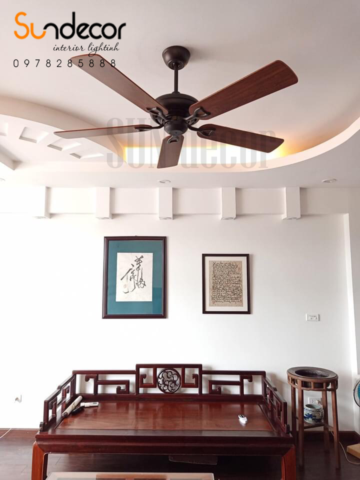 Quạt Trần Đèn Mr Vũ Cao Cấp  CLASSIC CAFE