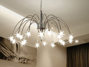 Lựa chọn đèn chùm như thế nào là phù hợp với phòng khách chung cư có trần thấp