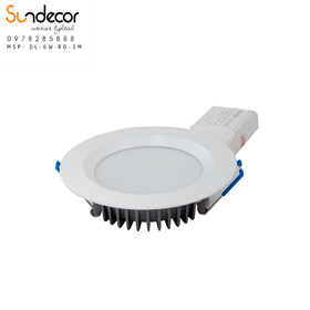 Đèn Downlight Âm Trần DL-6w-RD-3M