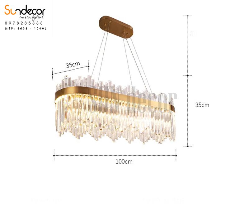 Đèn Chùm Pha Lê Cao Cấp Phòng Khách - 6616 - 1000L