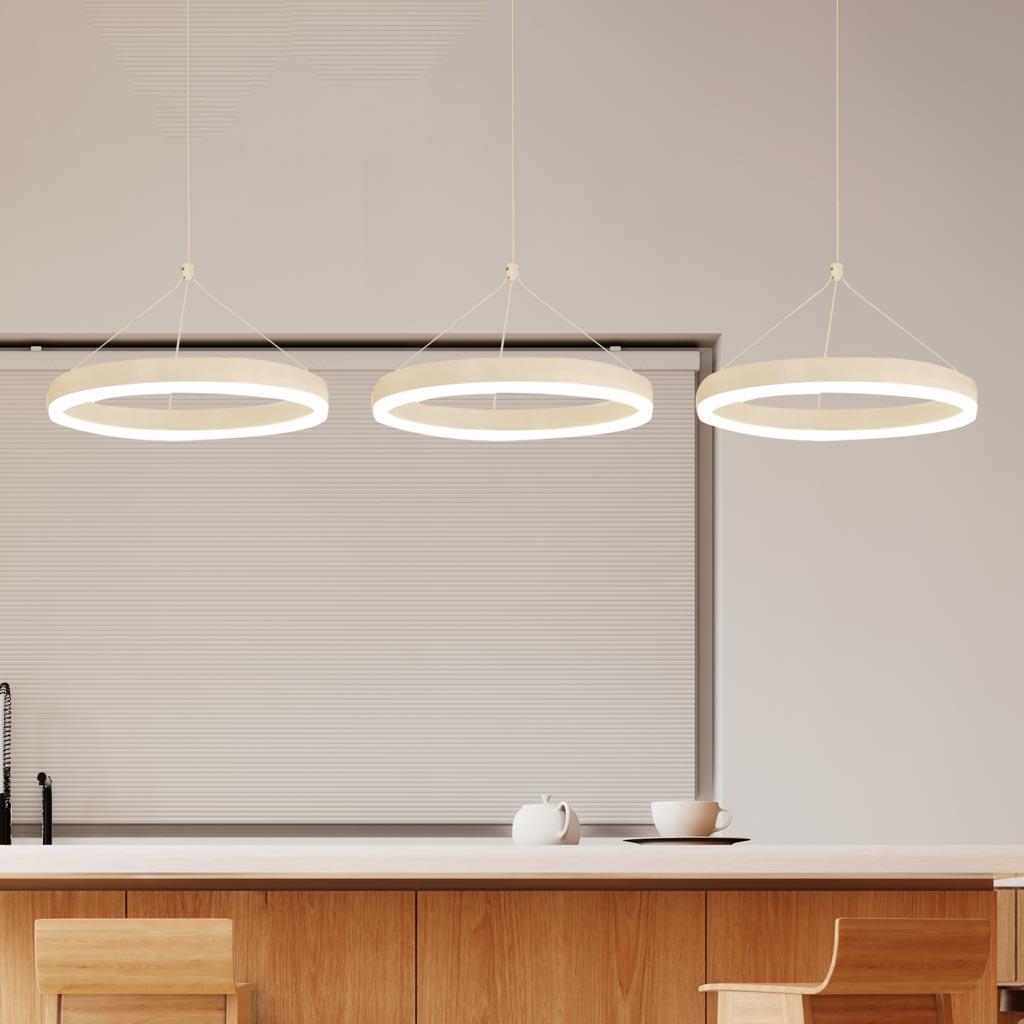 Đèn thả trần 3 vòng tròn nhôm LED 30cm Venus 1896/3 – Đèn Trang ...