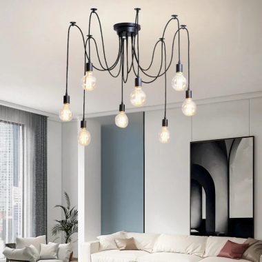 Đèn chùm hiện đại – Nhện dây 10 bóng – GP024TT-10B