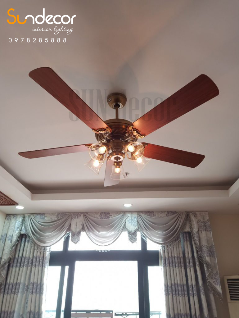Quạt Trần Đèn Mr Vũ Cao Cấp  LOTUS RB LIGHT