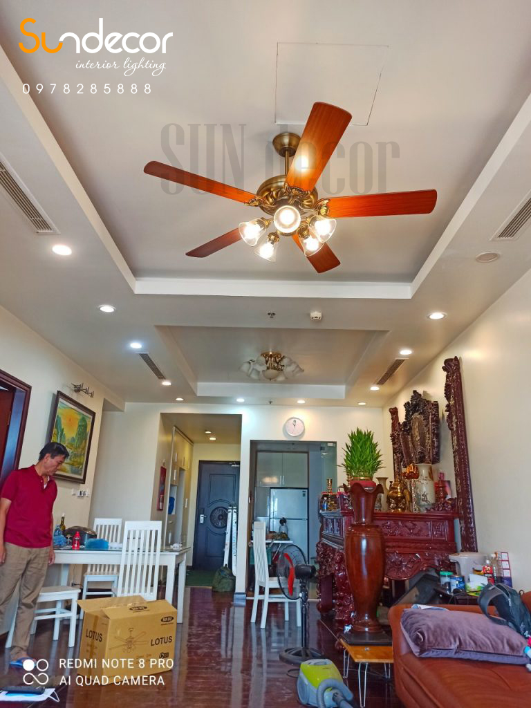 Quạt Trần Đèn Mr Vũ Cao Cấp  LOTUS RB LIGHT