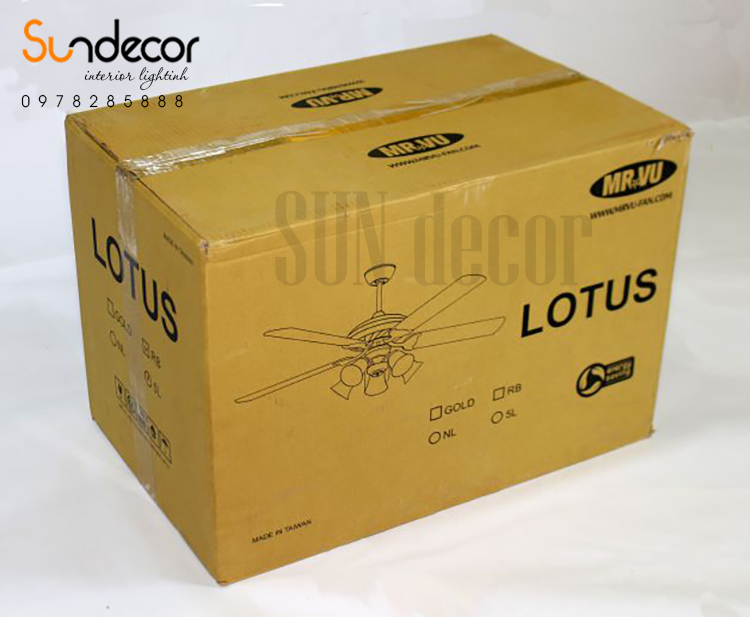 Quạt Trần Đèn Mr Vũ Cao Cấp  LOTUS RB LIGHT