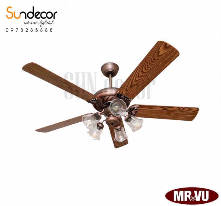 Quạt Trần Đèn Mr Vũ Cao Cấp  LOTUS RB LIGHT