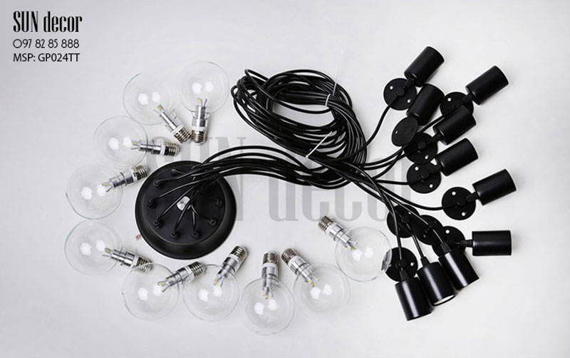 Đèn chùm hiện đại - Nhện dây 8 Bóng