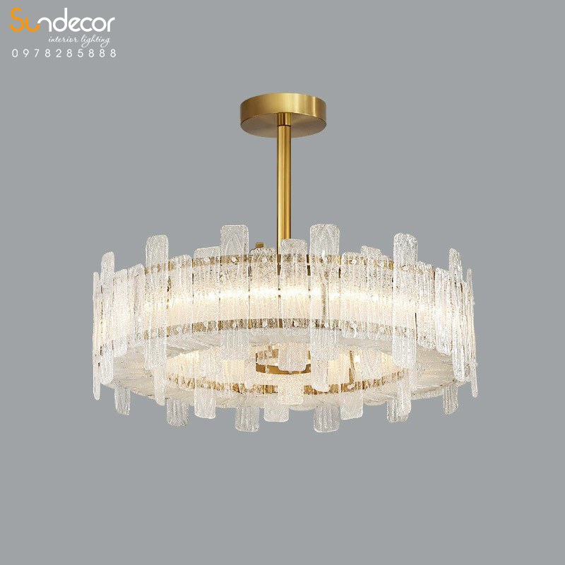 Đèn Chùm Pha Lê Phòng Khách Hiện Đại - GP029PL-800