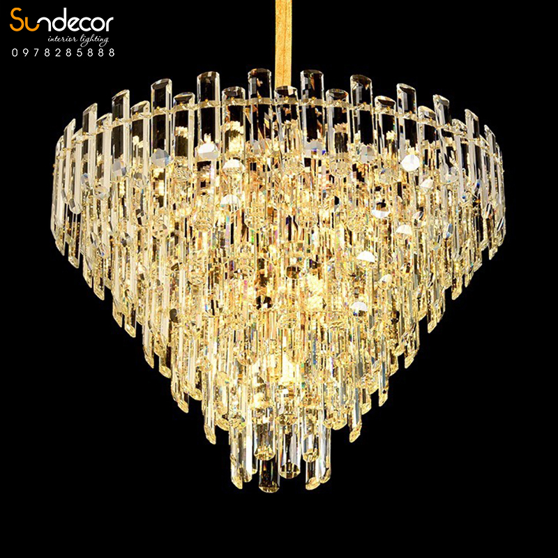 Đèn Chùm Pha Lê Phòng Khách Hiện Đại - SP079833