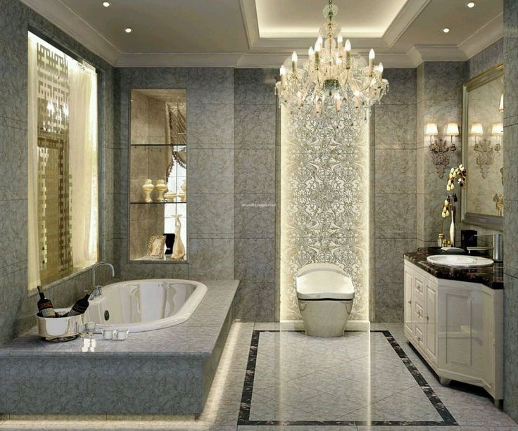Chọn đèn chùm pha lê cho phòng tắm