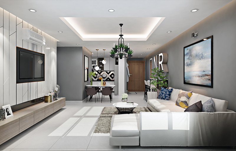 Đèn chùm phong cách hiện đại giúp không gian sống trẻ trung và năng động