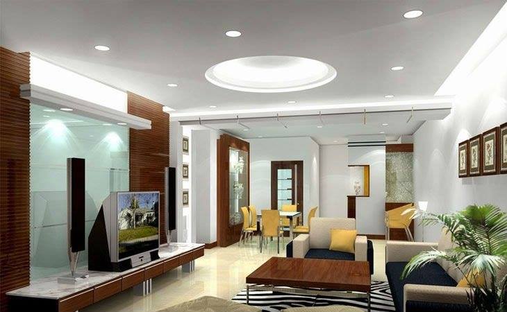 đèn led âm trần phòng khách