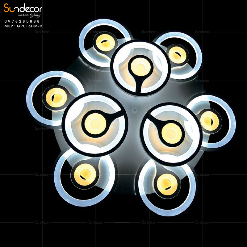 Đèn mâm sử dụng công nghệ chip LED giúp tiết kiệm điện năng hơn