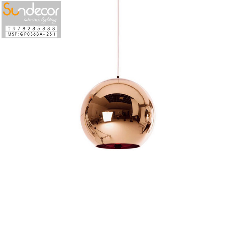 Đèn Thả Cầu Hồng 25Cm GP036BA-25H