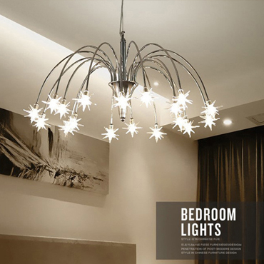Đèn trang trí phòng ngủ giá rẻ hạn chế trong chất liệu