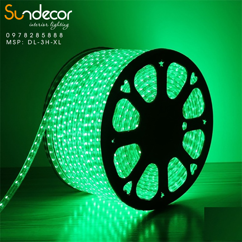 Đèn Dây Led Ba Hàng Màu Xanh Lá Cây DL-3H-XL