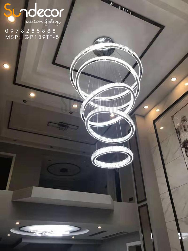 Đèn Chùm Pha Lê Cao Cấp Phòng Khách - GP139TT-5