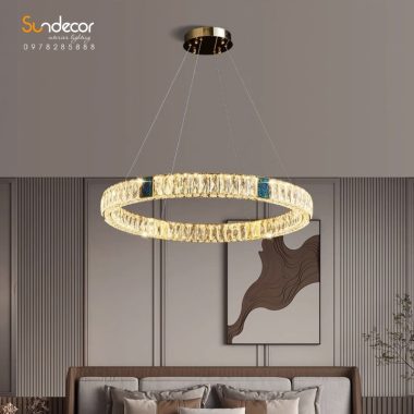 Đèn thả vòng pha lê thiết kế hiện đại – SP080420
