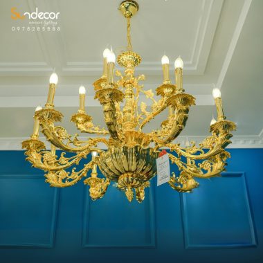 Đèn chùm đồng phong cách hoàng gia – YN5007/15