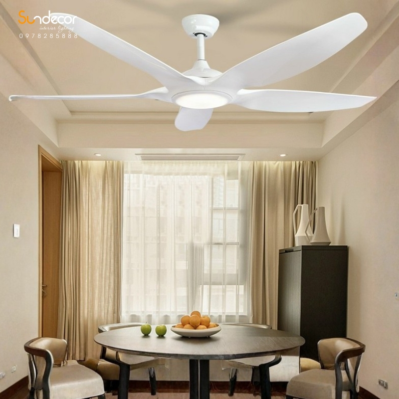 Quạt trần đèn trang trí hiện đại - 60ZSM-1309WH