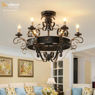 Đèn chùm decor hợp kim sơn tĩnh điện – SP079847
